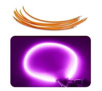 QIROGKC 10pcs Purple COB LED Filament Strips - 3V/24V DC Flexible Light for Retro Lamps (360° Beam, CRI>93, 200LM) 24V-300MM Purple-10pcs