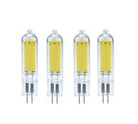 QIROGKC 5Pcs G4 G9 LED Bulbs 3W 5W 7W Dimmable 110V-240V Glass COB Dual-Sided Lighting 2700K-6500K Color Temperature G4 1231 7W 110V-130VDimmable Cool White