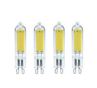 QIROGKC 5Pcs G4 G9 LED Bulbs 3W 5W 7W Dimmable 110V-240V Glass COB Dual-Sided Lighting 2700K-6500K Color Temperature G9 0920 3W 220V-240VDimmable Cool White