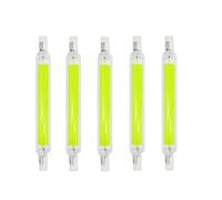 QIROGKC 5Pcs R7S LED Bulb,7 Color Dimmable Plug and Play Light with Orange, Purple, Red, Green, 2700K-6500K (78/118/189mm) for Halloween Indoor Decor, Porch, Bar, Signage,118mm20W110Vdimming Green