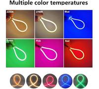 QIROGKC Flexible Bendable LED Filament 6PCS DC 3V 200LM High CRI >90 for Edison Bulbs DIY Lighting Christmas Halloween Decoration 300MM Red