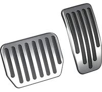 QIRUIMY Foot Pedal Pads Set for Tesla Model 3 Model Y, Non-Slip Performance Aluminum Car Accessories Brake & Accelerator Pedal Covers for Model 3/Y (Silver)