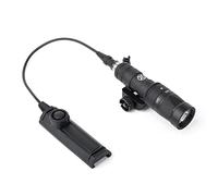 QIRUIMY M300W Strobe Torch with Dual Function Switch,500 Lumens Tactical Strobe Flashlight Scout Light for 20mm Picatinny Rail System (Black)