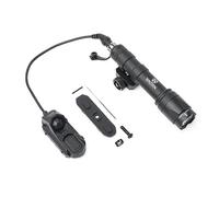 QIRUIMY M600C Tactical Torch 600 Lumens LED Flashlight,Lightweight Scout Light for Mlok Keymod 20mm Picatinny Rail System Black