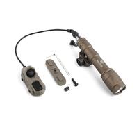 QIRUIMY M600C Tactical Torch 600 Lumens LED Flashlight,Lightweight Scout Light for Mlok Keymod 20mm Picatinny Rail System (Browm)