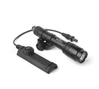 QIRUIMY M600C Tactical Torch with Dual Function Switch,600 Lumens Flashlight Scout Light for 20mm Picatinny Rail System (Black)
