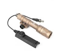QIRUIMY M600W Strobe Airsoft Torch with Dual Function Switch,600 Lumens Tactical Strobe Flashlight Scout Light for 20mm Picatinny Rail System (Brown)