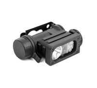 QIRUIMY Tactical Compact Multi-Color Military Flashlight,White/Red//Blue/IR LED Survival Signal Light, Headlamp Military Safety Signal Indicators Strobe Helmet Light (Black)