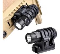 QIRUIMY Tactical Helmet Light,Mini 400 Lumens Aluminum Flashlight Multi-Function Strobe Light with Fast Helmet Clip Rail.