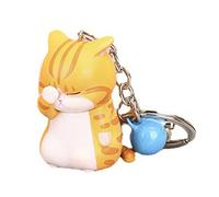 qirunQR Cat Keychain Cat Keyring Lucky Kitten Key Chain for Women Men Teen Girls Cat Lovers