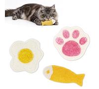 Qiruosing Natural Loofah Cat Chew Toys with Catnip, Biodegradable Dental & Teething Toys for Kittens and Cats, Eco-Friendly Interactive Cat Toy for Boredom Relief and Teeth Cleaning