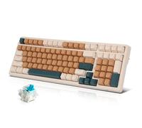 Qisan Mechanical Wireless Keyboard USB Wired Gaming Keyboard 6 Colors Led Backlit Keyboard Blue Switch 100 Keys US Layout | Computer Accessories | Mechanical Keyboards Wireless | Gaming Keyboards