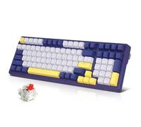 Qisan Mechanical Wireless Keyboard USB Wired Gaming Keyboard Ice Blue Led Backlit Keyboard Red Switch 100 Keys US Layout | Computer Accessories | Mechanical Keyboards Wireless | Gaming Keyboards