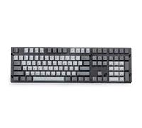 Qisan PBT Keycaps 108 Key Cherry Profile Keycap Set Dye-subbed for 61/87/104/108 MX Switches Mechanical Gaming Keyboard (Grey Combo)