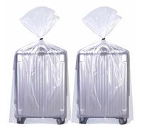 QISF 10 Pack Clear Giant Storage Bags - 40x60 Inches Extra Large Plastic for Moving, Luggage, Suitcase, Stroller, Chair, Kids Bike (2.75 Mil Flat, With 20M Ties)