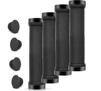 qisheng 2Pairs Premium Bike Handlebar Grips, Professional Bicycle Handle Bar Grips with Soft Anti-Slip Rubber, Rubber Handle Cover Universal for BMX,Scooter,Folding,Commuter Bicycle