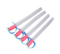 QishGO 4 Pcs Foam Sword Shield Toy Set for Kids Pretend for Play Fake Sword for Warrior Knight Weapons Toys Cosplay Performance