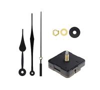 QishGO Wall Clock Movement Mechanism Battery Operated Repair-Parts Clock Movement Replacement Part for Clock.5168 axis 20 3184 black + PJ608 black 1# black
