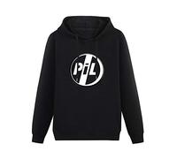 QISHUBAO Public Image Ltd Logo Mens Hoodies Cotton Unisex Black Pullover Sweatshirts 3XL