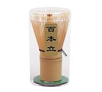 QiSino Handmade Golden Bamboo Matcha Whisk, Traditional Japanese Chasen Matcha Stirrer