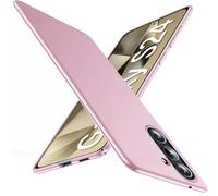 Qissy Case for Samsung S24 5G Slim Cover Protective Mat Anti-slip Hard Plastic Galaxy S24 PC Protective Shell Elegant Shockproof Case Cover for Samsung Galaxy S24 5g (Pink)