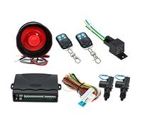 QISUO Alarm Car System, NEW CAR ALARM + 2 DOOR REMOTE CENTRAL LOCKING KIT WITH SHOCK SENSOR,IMMOBILISER