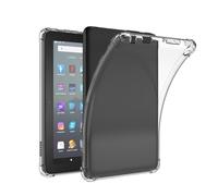 QISUO Cover for Amazon Fire 7 Tablet 2022 Release 12th Gen 7 inch Shockproof Drop Soft Clear TPU Protective Shell Case