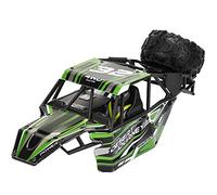 Qiterr RC Car Shell, 9303 Series, 1/18 Scale, Green, Realistic, Portable, PVC, Nylon