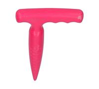 QITERSTAR Soil Puncher, 18x11.5cm Garden Puncher Garden Dibber Garden Hand Tool for Transplanting Planting Seedling (Pink)