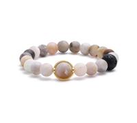 Qitian Solar System Bracelet Space Galaxy 8 Planets Earth Guardian Star Bracelet Natural Stone Beads Yoga Chakra Bracelet Handmade Energy Bangle Gift for Women Men Girls, 7.5inches, Stone, Gemless