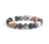 Qitian Solar System Bracelet Universe Galaxy The Eight Planets Earth Guardian Star Bracelet Natural Stones Beads Yoga Chakra Bracelet Handmade Energy Bangle Gifts for Women Men Girls, 7inches, Stone