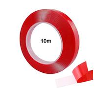 QitinDasen 10m X 20mm Premium Heavy Duty Transparent Acrylic Foam Mounting Tape, Roll Double Sided Adhesive Tape, Waterproof & Heat Resistant, for Indoor and Outdoor (Thick 0.5mm)