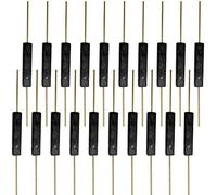 QitinDasen 20Pcs Premium GPS-14A Plastic Reed Switch, 2.5X14mm Contact Magnetic Reed Switch, Magnetic Induction Switch, Reed Contact Normally Open (N/O) Magnetic Control Switch