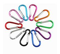 QitinDasen 30 Pieces Gourd-Shaped Multifunction Aluminum Carabiner Keychain Clip, 5 cm Mini Carabiner Keychain Snap Hook (Not for Climbing)
