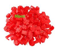 QitinDasen 50Pcs Quick Splice Wire Connectors, Quick Splice Terminal, Electrical Wire Splice Connector, Quick Connector Branch Connector (Red)