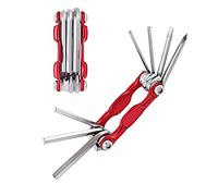 QitinDasen Bike Repair Tool Kit, Stainless Steel 7 in 1 Multifunctional MULTITOOL, Portable Foldable Tool Kit for Bicycle Maintenance and Emergency Repair