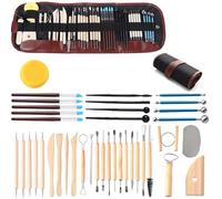QITIUNLXY 40 Piece Clay Sculpting Tools Set Perfect for Polymer Air Dry Modeling Clay Beginners & Professionals Ideal for DIY Pottery & Ceramics Tools for Clay Sculpey Sculpting & Crafting