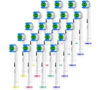 Qitizu Toothbrush Head Compatible with Oral b Braun Electric Toothbrush, Precision Replacement Brush Heads for Pro Smart Genius, Efficient Clean -20 Pack