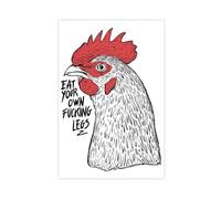 QITJSGD Eat Your Own Fucking LegsCanvas Poster Wall Art Decor Print Picture Paintings for Living Room Bedroom Decoration16x24inch(40x60cm)