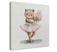 QITJSGD The Dancing BearCanvas Poster Wall Art Decor Print Picture Paintings for Living Room Bedroom Decoration12x12inch(30x30cm)