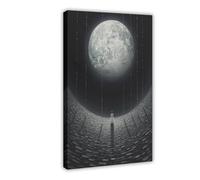QITJSGD Whispering Realms SurrealCanvas Poster Wall Art Decor Print Picture Paintings for Living Room Bedroom Decoration16x24inch(40x60cm)