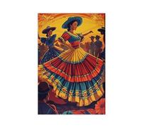 QITUBVAF Colorful Festival Cultural LatinCanvas Poster Bedroom Decor Landscape Office Room Decor Gift 24x36inch(60x90cm)