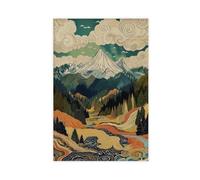 QITUBVAF Japanese Trend Wall ArtCanvas Poster Bedroom Decor Landscape Office Room Decor Gift 24x36inch(60x90cm)