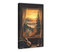 QITUBVAF Violin And SunsetCanvas Poster Wall Art Decor Print Picture Paintings for Living Room Bedroom Decoration 24x36inch(60x90cm)