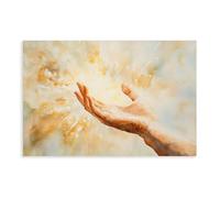 QITUBVAF Watercolor HandsCanvas Poster Bedroom Decor Landscape Office Room Decor Gift 20x30inch(50x75cm)