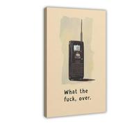 QITUBVAF What The Fuck OverCanvas Poster Wall Art Decor Print Picture Paintings for Living Room Bedroom Decoration 12x18inch(30x45cm)