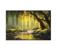 QITUBVAF Willow Tree FairiesCanvas Poster Wall Art Decor Print Picture Paintings for Living Room Bedroom Decoration 12x18inch(30x45cm)