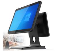 QITUJOUR Retail and Restaurant POS Terminal Machine for Small Business | with Printer, Cash Drawer, Scanner,Dual-Screen All-in-One Professional Touch Cash Register, Windows 10, Compatible