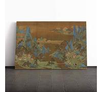 Qiu Ying Chinese Oriental Vol.2 Canvas Print | Gallery Wrapped 30mm Frame Wall Art | 30x20 inches | Ready to Hang | Modern Picture | Living Room Bedroom Lounge Office