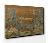 Qiu Ying Chinese Oriental Vol.2 Canvas Print | Gallery Wrapped 30mm Frame Wall Art | 30x20 inches | Ready to Hang | Modern Picture | Living Room Bedroom Lounge Office